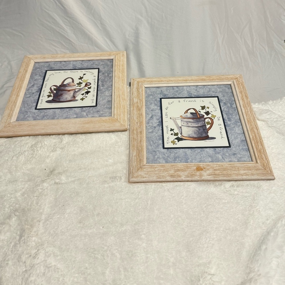 Vintage Country Kitchen Framed Watering Can Art Prints Bed Bath Beyond Set - Picture 5 of 14